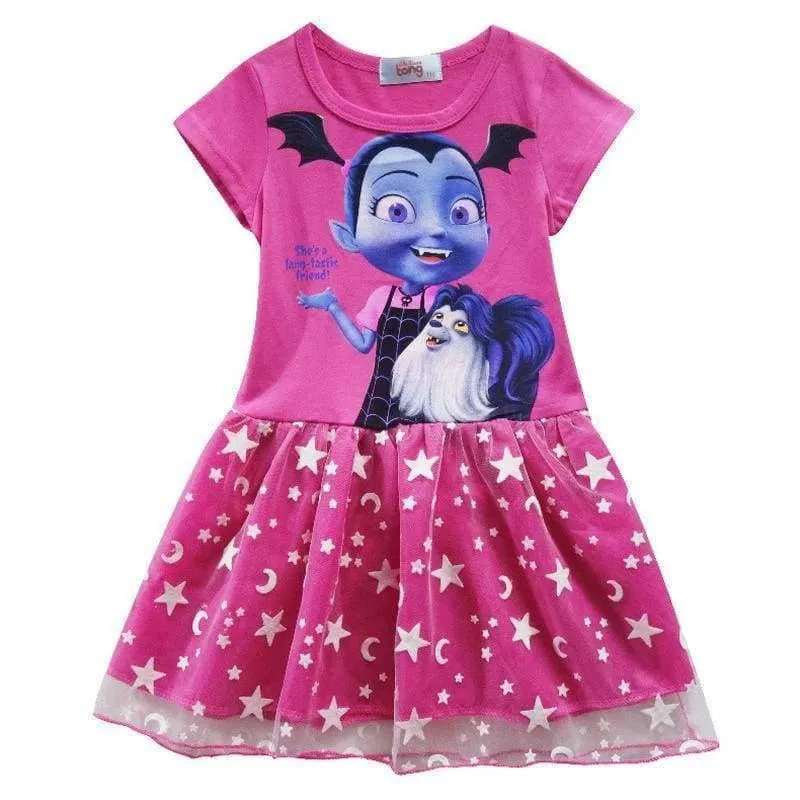 Sommer Baby Mädchen Kleid Cartoon Moana für Mädchen Kleidung Gedruckt Moana Rosa Prinzessin Party Kleid Kinder Kinder Kleidung