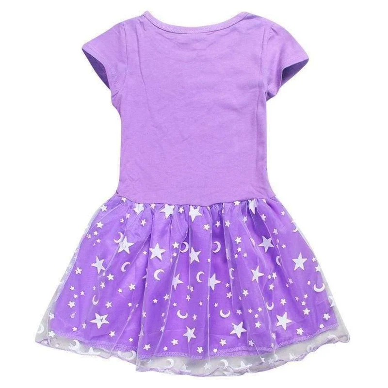 Sommer Baby Mädchen Kleid Cartoon Moana für Mädchen Kleidung Gedruckt Moana Rosa Prinzessin Party Kleid Kinder Kinder Kleidung