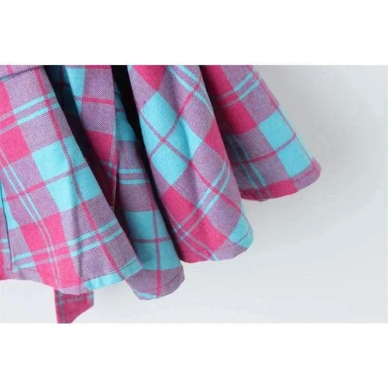 Mädchen Langarm Plaid Kleider Kinder Baumwolle Kleider Kleinkind Kleidung Baby Mädchen Kleidung Kinder Preppy Kleider Branca De Neve