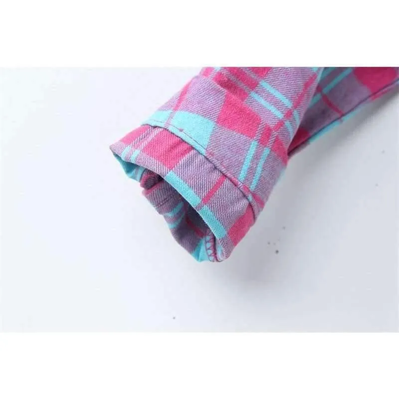 Mädchen Langarm Plaid Kleider Kinder Baumwolle Kleider Kleinkind Kleidung Baby Mädchen Kleidung Kinder Preppy Kleider Branca De Neve