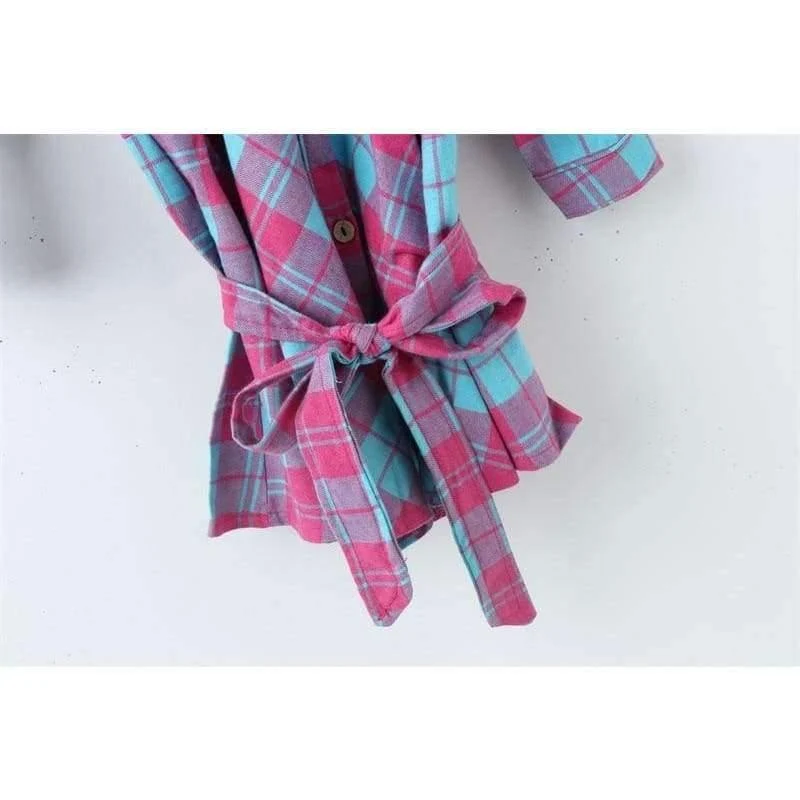 Mädchen Langarm Plaid Kleider Kinder Baumwolle Kleider Kleinkind Kleidung Baby Mädchen Kleidung Kinder Preppy Kleider Branca De Neve