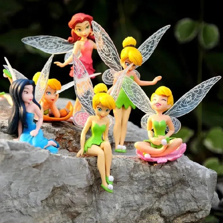 6 teile/satz Anime Tinkerbell Märchen Mädchen Tinker Bell PVC Action-figuren Spielzeug