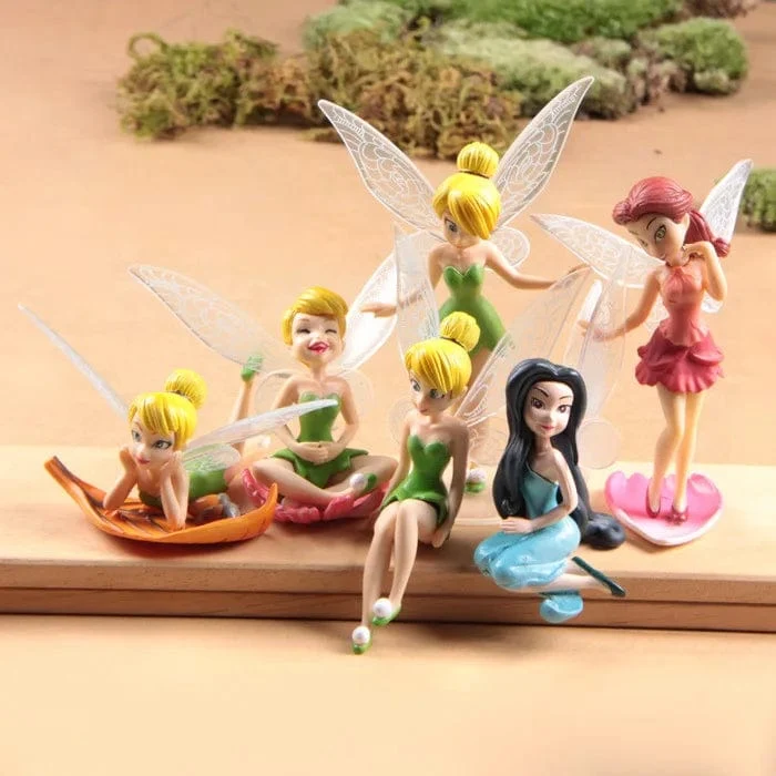 6 teile/satz Anime Tinkerbell Märchen Mädchen Tinker Bell PVC Action-figuren Spielzeug