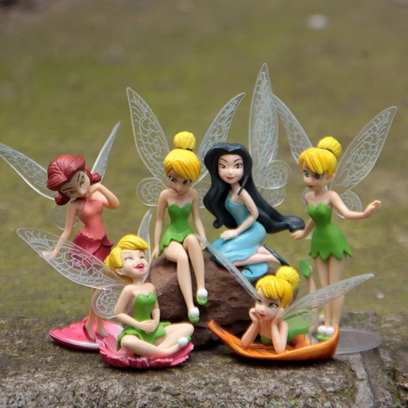 6 teile/satz Anime Tinkerbell Märchen Mädchen Tinker Bell PVC Action-figuren Spielzeug