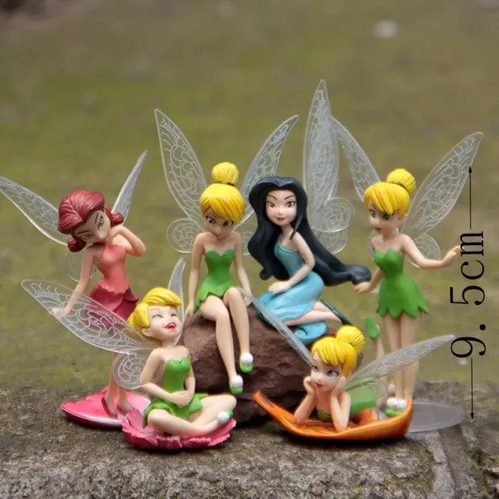 6 teile/satz Anime Tinkerbell Märchen Mädchen Tinker Bell PVC Action-figuren Spielzeug