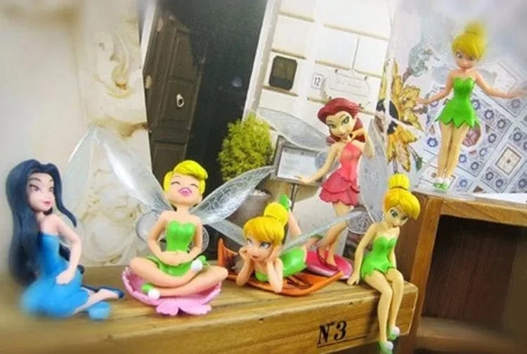 6 teile/satz Anime Tinkerbell Märchen Mädchen Tinker Bell PVC Action-figuren Spielzeug
