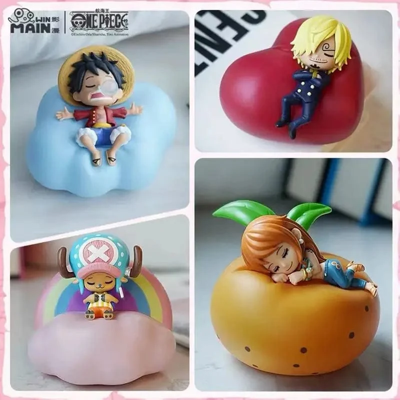 One Piece Luffy Zoro Nami Sanji Nachtlicht Anime Figur Lampe Weiches Licht Schlafzimmer Nachttisch LED Licht Zimmer Kinder Spielzeug Geschenk