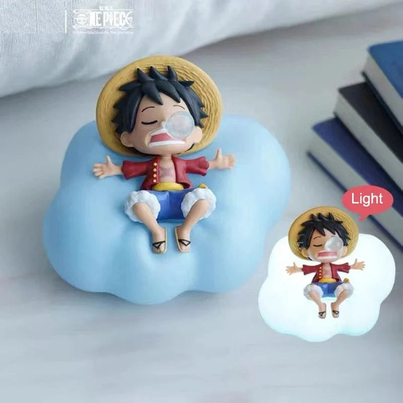 One Piece Luffy Zoro Nami Sanji Nachtlicht Anime Figur Lampe Weiches Licht Schlafzimmer Nachttisch LED Licht Zimmer Kinder Spielzeug Geschenk