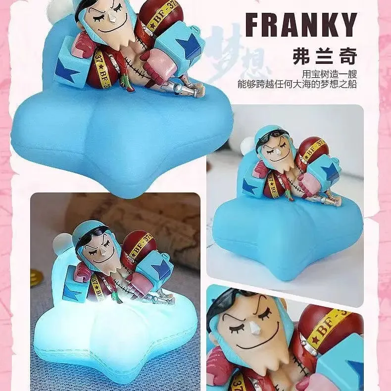 One Piece Luffy Zoro Nami Sanji Nachtlicht Anime Figur Lampe Weiches Licht Schlafzimmer Nachttisch LED Licht Zimmer Kinder Spielzeug Geschenk