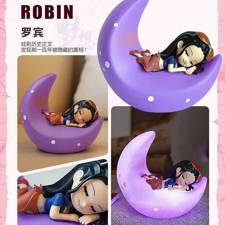 One Piece Luffy Zoro Nami Sanji Nachtlicht Anime Figur Lampe Weiches Licht Schlafzimmer Nachttisch LED Licht Zimmer Kinder Spielzeug Geschenk