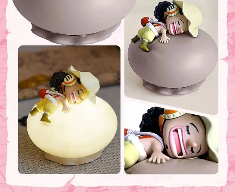 One Piece Luffy Zoro Nami Sanji Nachtlicht Anime Figur Lampe Weiches Licht Schlafzimmer Nachttisch LED Licht Zimmer Kinder Spielzeug Geschenk