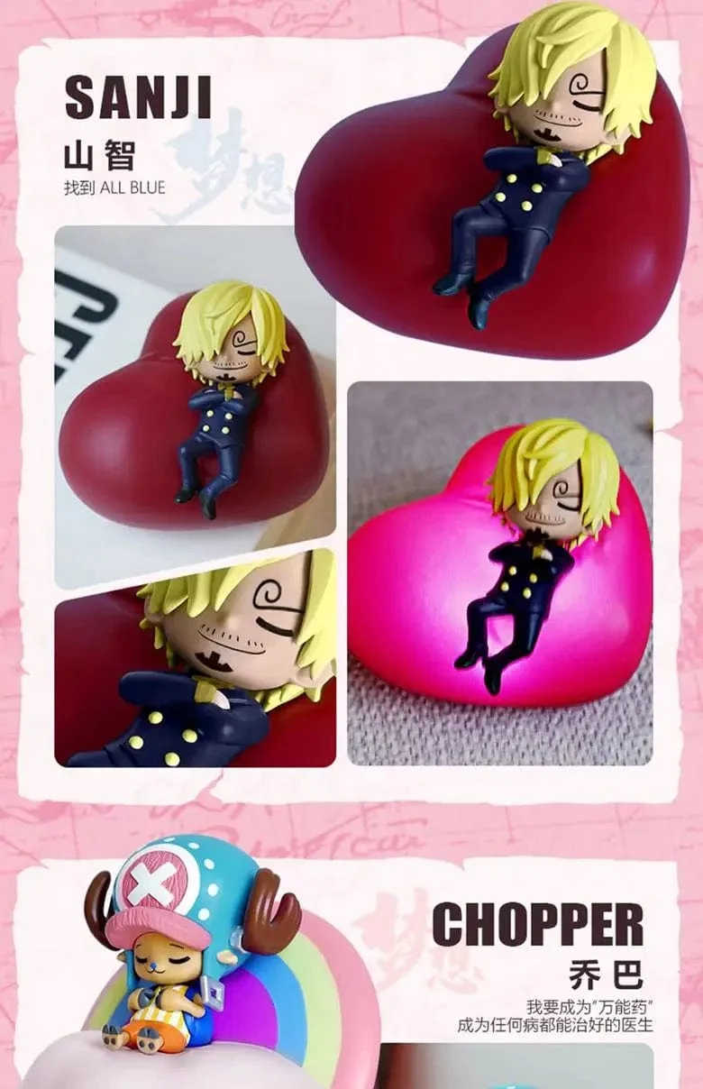 One Piece Luffy Zoro Nami Sanji Nachtlicht Anime Figur Lampe Weiches Licht Schlafzimmer Nachttisch LED Licht Zimmer Kinder Spielzeug Geschenk