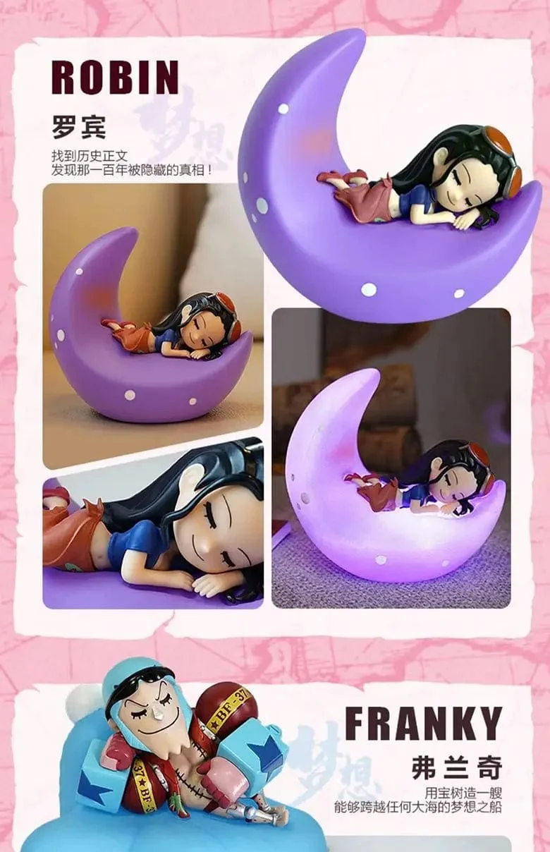 One Piece Luffy Zoro Nami Sanji Nachtlicht Anime Figur Lampe Weiches Licht Schlafzimmer Nachttisch LED Licht Zimmer Kinder Spielzeug Geschenk