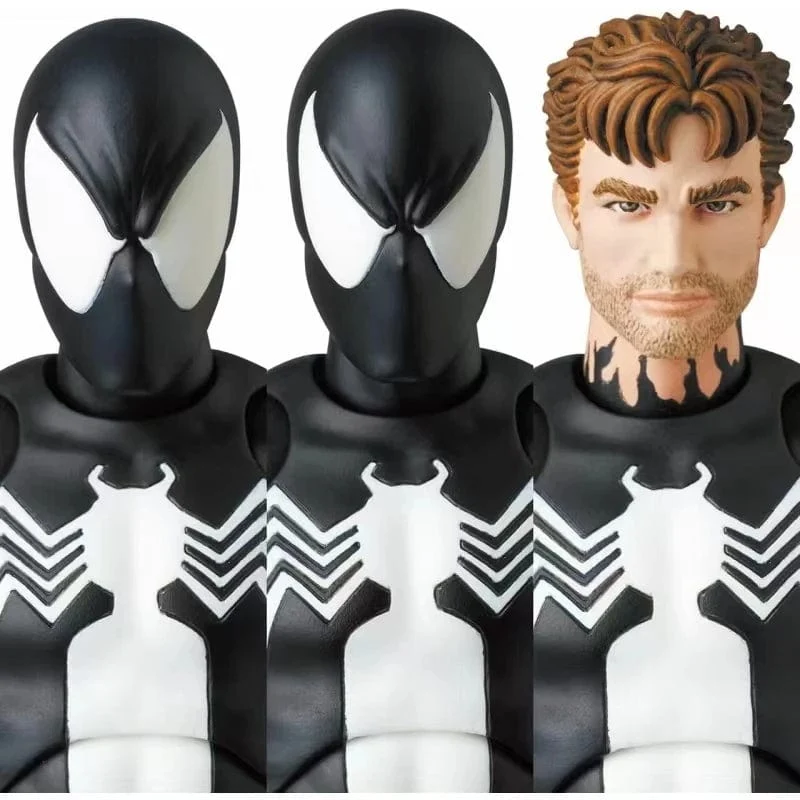 CT Black Spider-Man Actionfiguren Venom Spiderman Comic-Version Mafex 147 Anime Figur Statue Sammlung Modell Dekor Geschenk Spielzeug