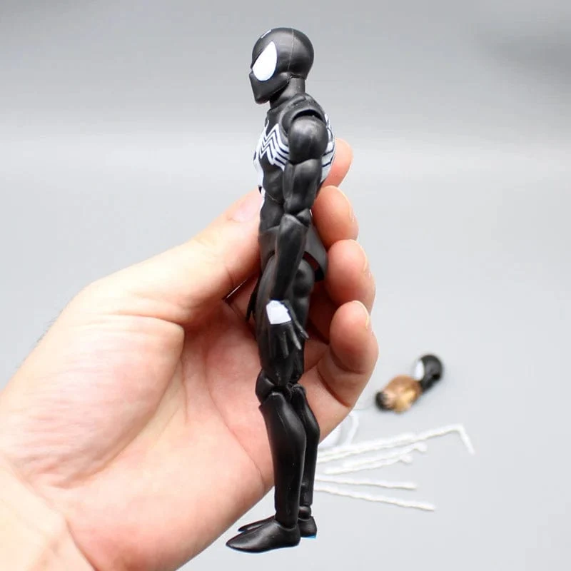CT Black Spider-Man Actionfiguren Venom Spiderman Comic-Version Mafex 147 Anime Figur Statue Sammlung Modell Dekor Geschenk Spielzeug