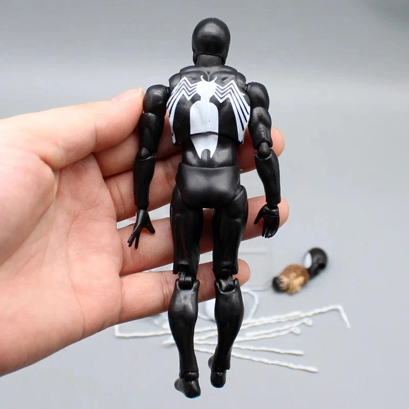 CT Black Spider-Man Actionfiguren Venom Spiderman Comic-Version Mafex 147 Anime Figur Statue Sammlung Modell Dekor Geschenk Spielzeug