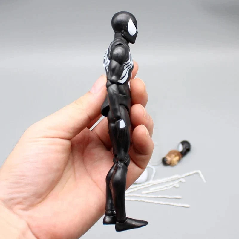 CT Black Spider-Man Actionfiguren Venom Spiderman Comic-Version Mafex 147 Anime Figur Statue Sammlung Modell Dekor Geschenk Spielzeug
