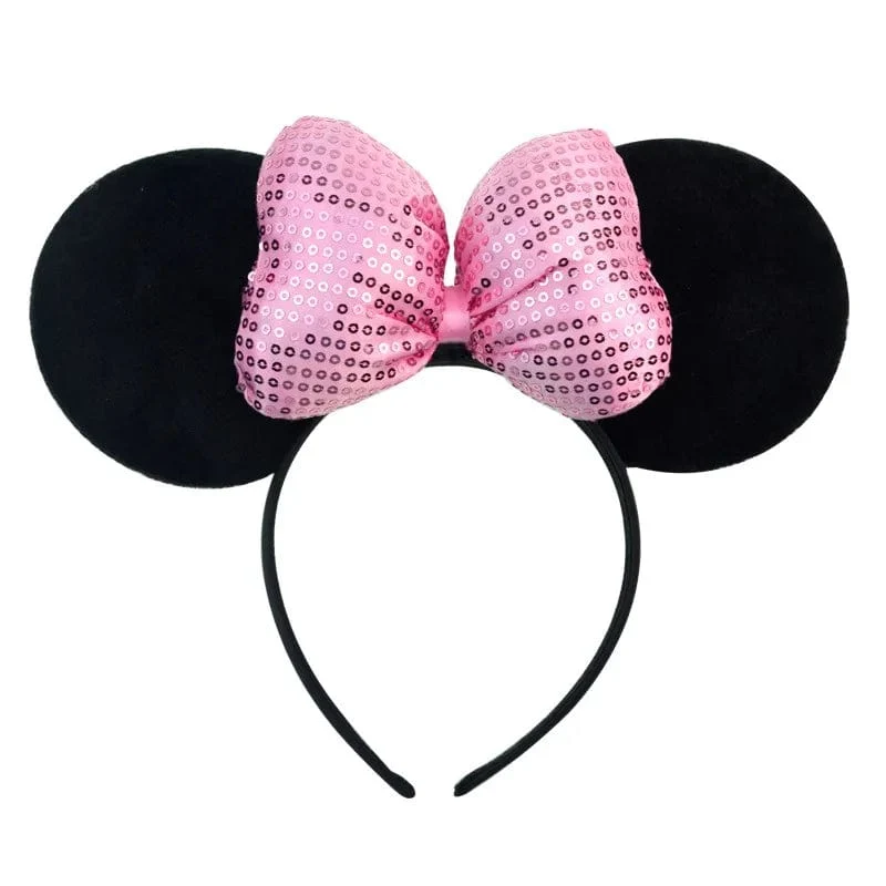 Maus Stirnband Cartoon Ohren Pailletten Bögen Haarband Party Cosplay Haar Zubehör Kinder Erwachsene Spielzeug Geschenk