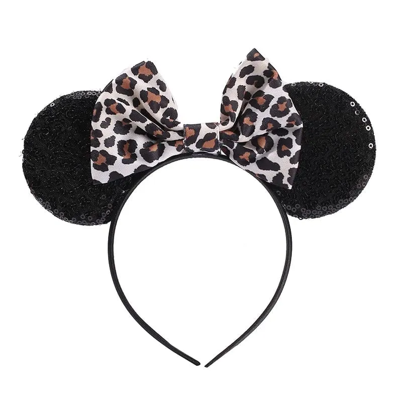 Maus Stirnband Cartoon Ohren Pailletten Bögen Haarband Party Cosplay Haar Zubehör Kinder Erwachsene Spielzeug Geschenk