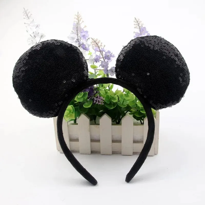 Maus Stirnband Cartoon Ohren Pailletten Bögen Haarband Party Cosplay Haar Zubehör Kinder Erwachsene Spielzeug Geschenk