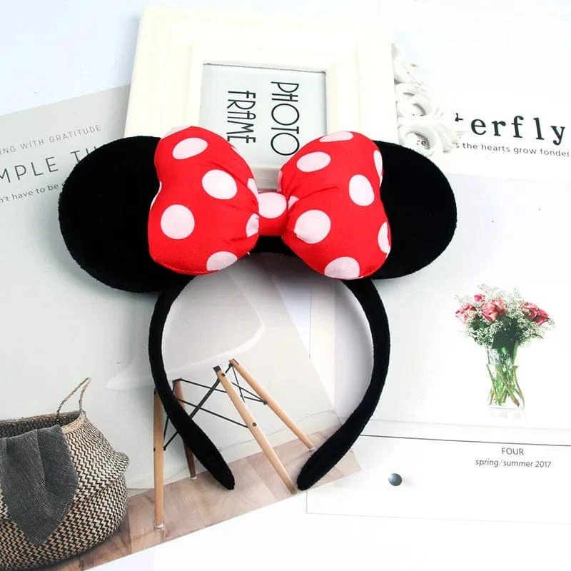 Maus Stirnband Cartoon Ohren Pailletten Bögen Haarband Party Cosplay Haar Zubehör Kinder Erwachsene Spielzeug Geschenk