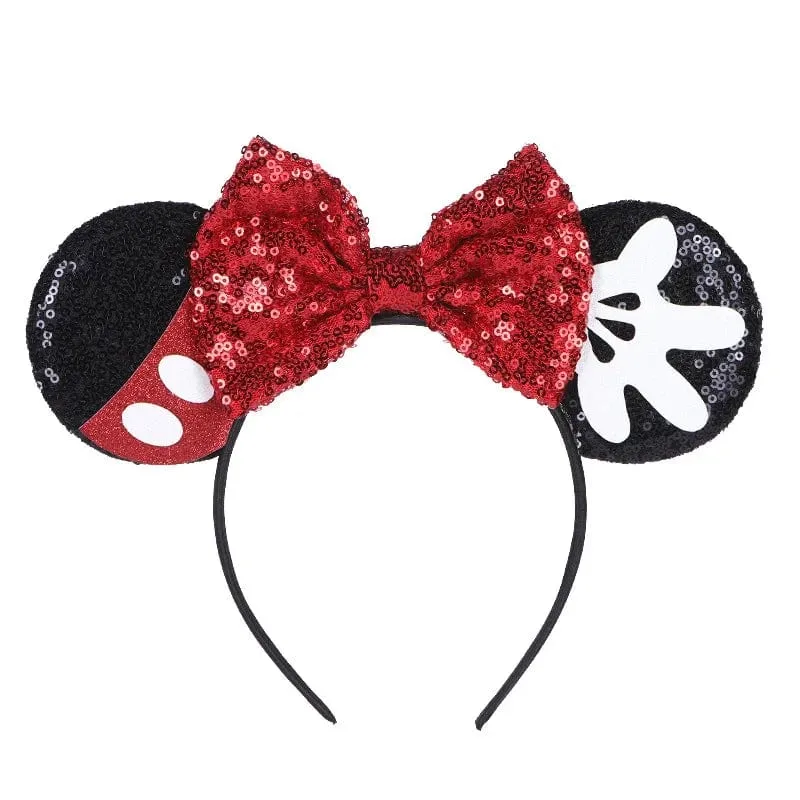 Maus Stirnband Cartoon Ohren Pailletten Bögen Haarband Party Cosplay Haar Zubehör Kinder Erwachsene Spielzeug Geschenk