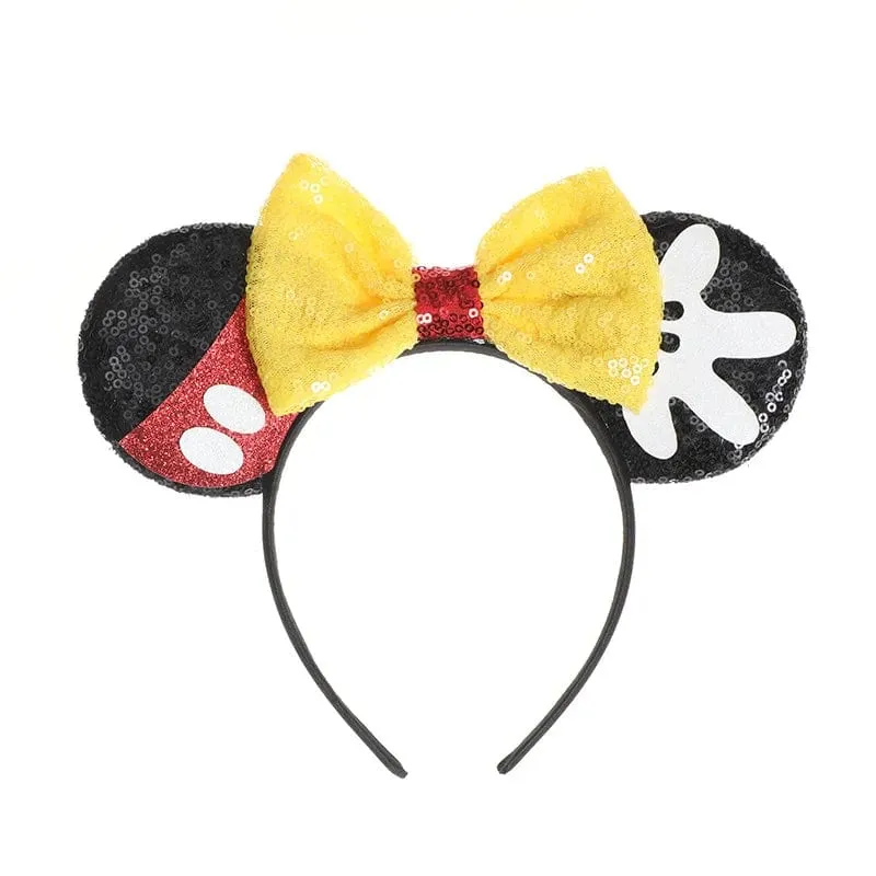 Maus Stirnband Cartoon Ohren Pailletten Bögen Haarband Party Cosplay Haar Zubehör Kinder Erwachsene Spielzeug Geschenk