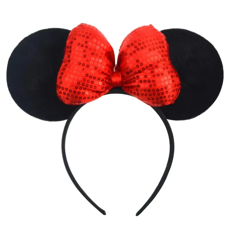 Maus Stirnband Cartoon Ohren Pailletten Bögen Haarband Party Cosplay Haar Zubehör Kinder Erwachsene Spielzeug Geschenk
