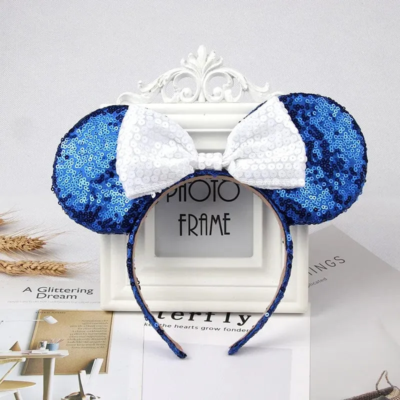 Maus Stirnband Cartoon Ohren Pailletten Bögen Haarband Party Cosplay Haar Zubehör Kinder Erwachsene Spielzeug Geschenk