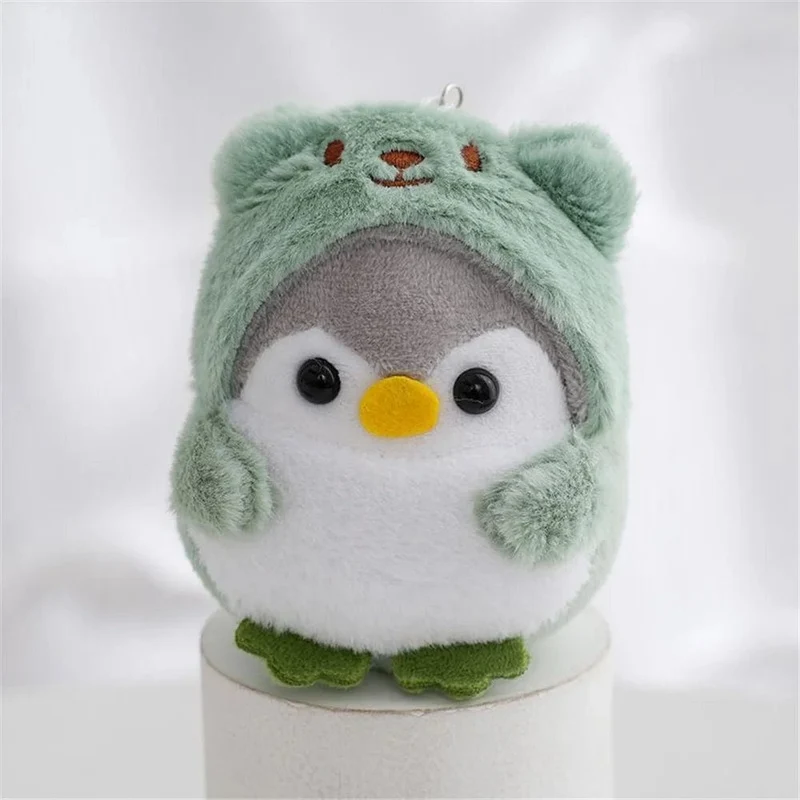 4 Farben, Größe ca. 7 cm. Tier Pinguin Plüsch Stofftier, Schlüsselanhänger Geschenk PUPPE
