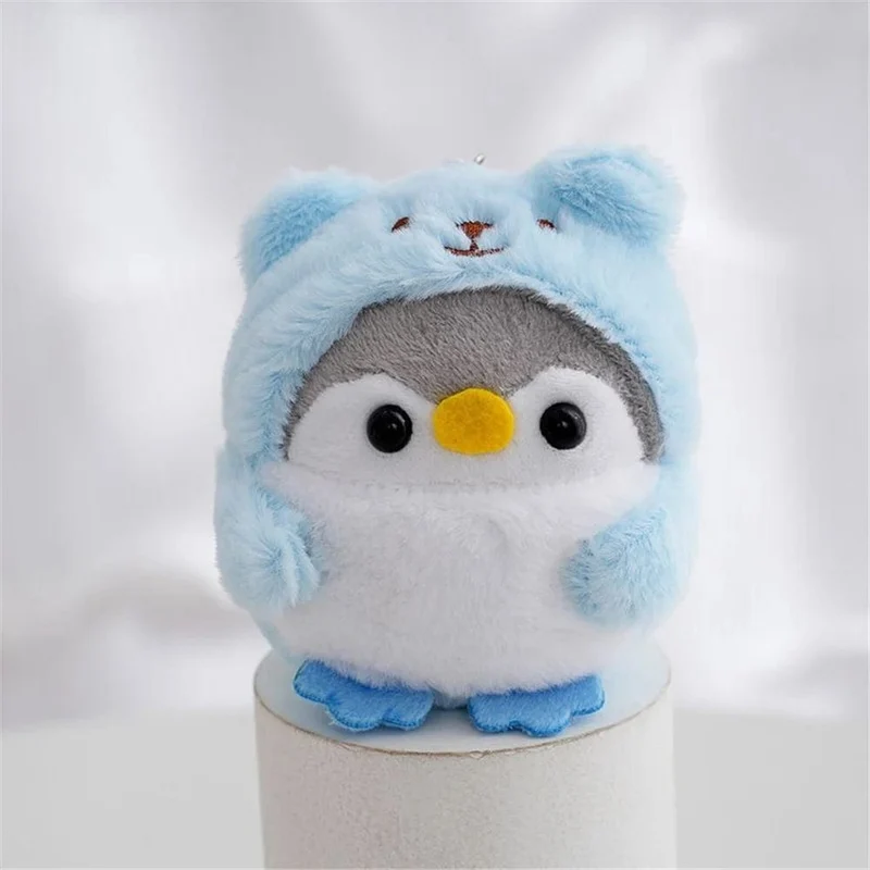 4 Farben, Größe ca. 7 cm. Tier Pinguin Plüsch Stofftier, Schlüsselanhänger Geschenk PUPPE