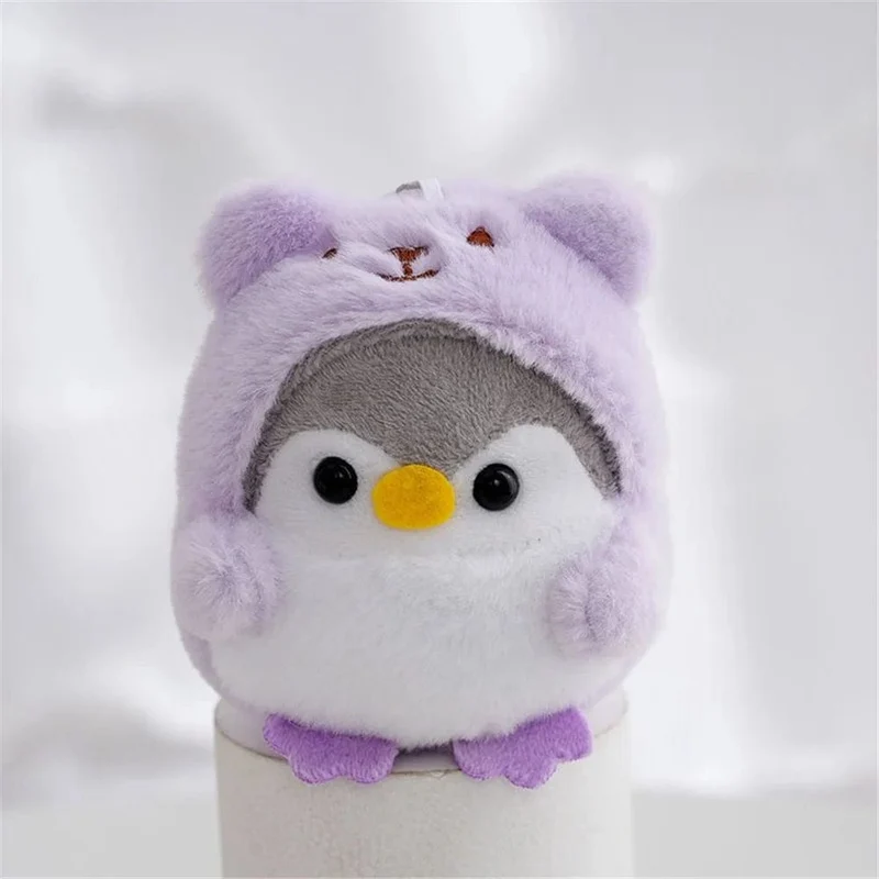 4 Farben, Größe ca. 7 cm. Tier Pinguin Plüsch Stofftier, Schlüsselanhänger Geschenk PUPPE