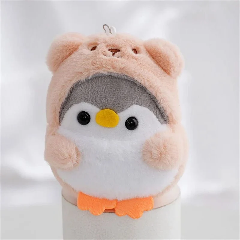 4 Farben, Größe ca. 7 cm. Tier Pinguin Plüsch Stofftier, Schlüsselanhänger Geschenk PUPPE