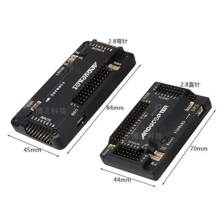 1pcs APM2.8 APM 2.8 Multicopter Flight Controller 2.5 2.6 Verbesserter eingebauter Kompass Straight Pin mit Case für RC Quadcopter