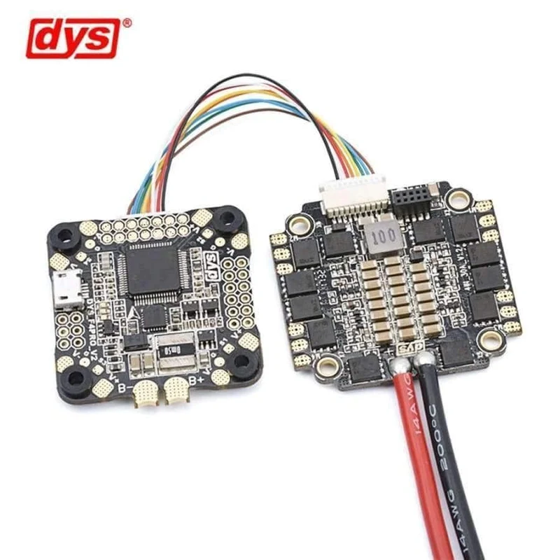DYS Flugsteuerung F4 PRO V2 Betaflight mit integriertem OSD-Flachkabelanschluss für 5V / 3A 9V / 1.2A BEC