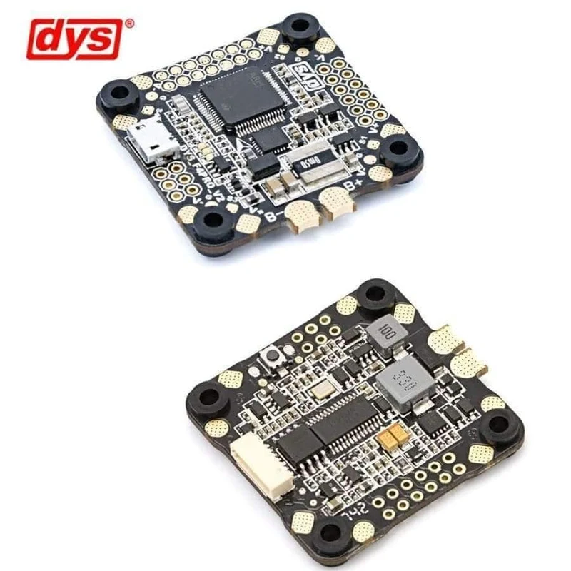 DYS Flugsteuerung F4 PRO V2 Betaflight mit integriertem OSD-Flachkabelanschluss für 5V / 3A 9V / 1.2A BEC