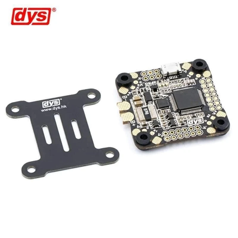 DYS Flugsteuerung F4 PRO V2 Betaflight mit integriertem OSD-Flachkabelanschluss für 5V / 3A 9V / 1.2A BEC