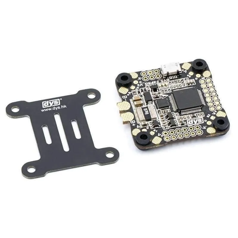 DYS Flugsteuerung F4 PRO V2 Betaflight mit integriertem OSD-Flachkabelanschluss für 5V / 3A 9V / 1.2A BEC