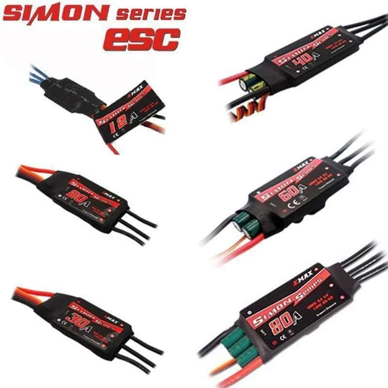 1PCS / 4PCS EMAX SimonK ESC 12A 20A 30A 40A 60A 80A BEC Regler Brushless ESC Für FPV RC UAV Quadcopter Frame Drone Kit