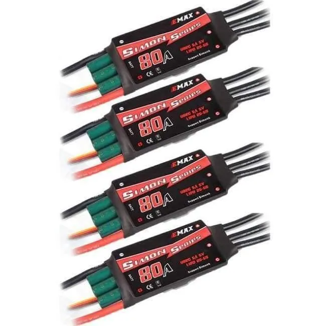 1PCS / 4PCS EMAX SimonK ESC 12A 20A 30A 40A 60A 80A BEC Regler Brushless ESC Für FPV RC UAV Quadcopter Frame Drone Kit