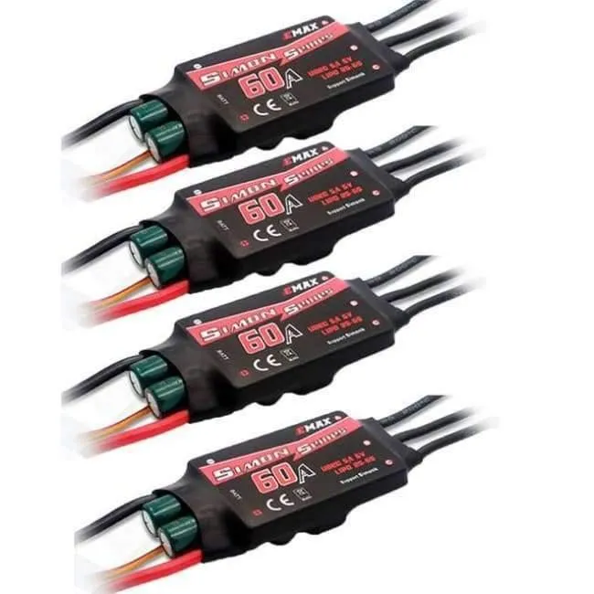 1PCS / 4PCS EMAX SimonK ESC 12A 20A 30A 40A 60A 80A BEC Regler Brushless ESC Für FPV RC UAV Quadcopter Frame Drone Kit