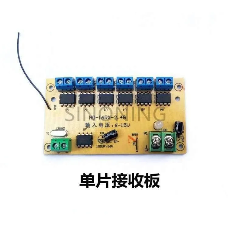 12 CH Hochleistungs 2.4G Fernbedienung und Empfänger Auto Schiff Tankbagger DIY 6-15v