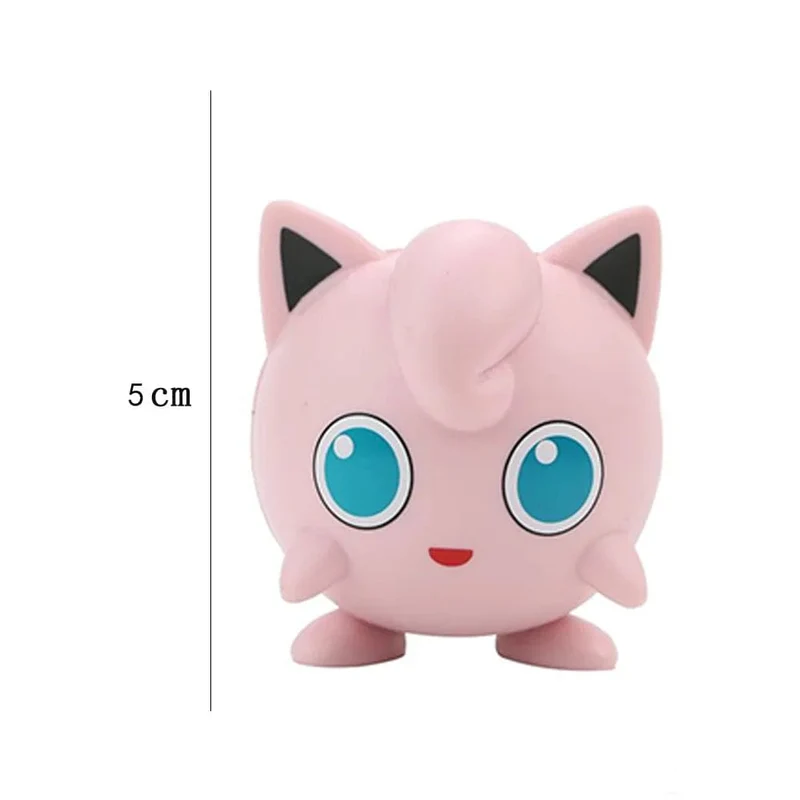 4 Stücke Pokemon Pikachu Anime Figur Spielzeug PVC Kuchen Auto Dekoration Ornamente Action Figur Für Kinder Geburtstag Weihnachtsgeschenke
