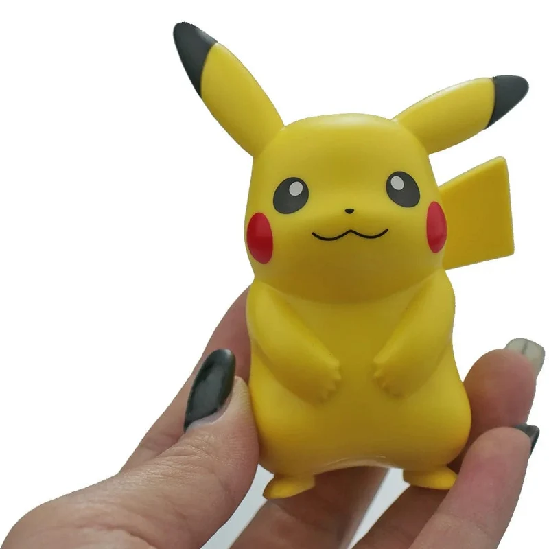 4 Stücke Pokemon Pikachu Anime Figur Spielzeug PVC Kuchen Auto Dekoration Ornamente Action Figur Für Kinder Geburtstag Weihnachtsgeschenke