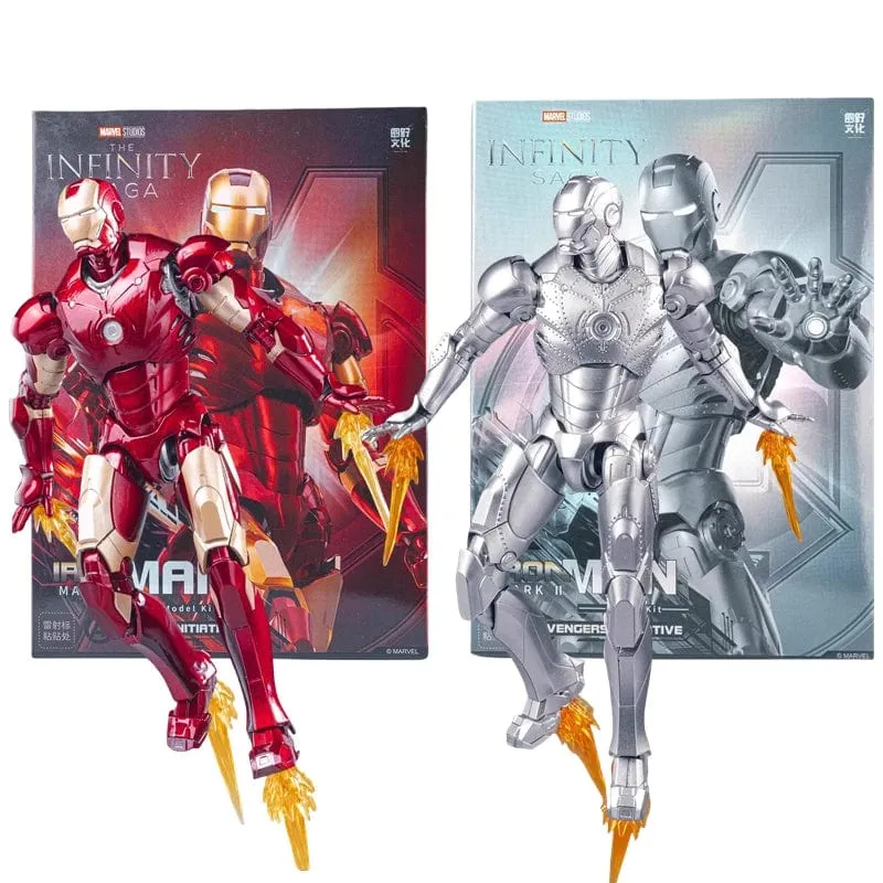 Fondjoy Original Iron Man 1/12 MK1 MK2 MK3 MK4 MK5 MK6 MK7 Zusammengebaute Marvel-Legenden Tony Stark Actionfigur Sammeln Spielzeug Geschenk