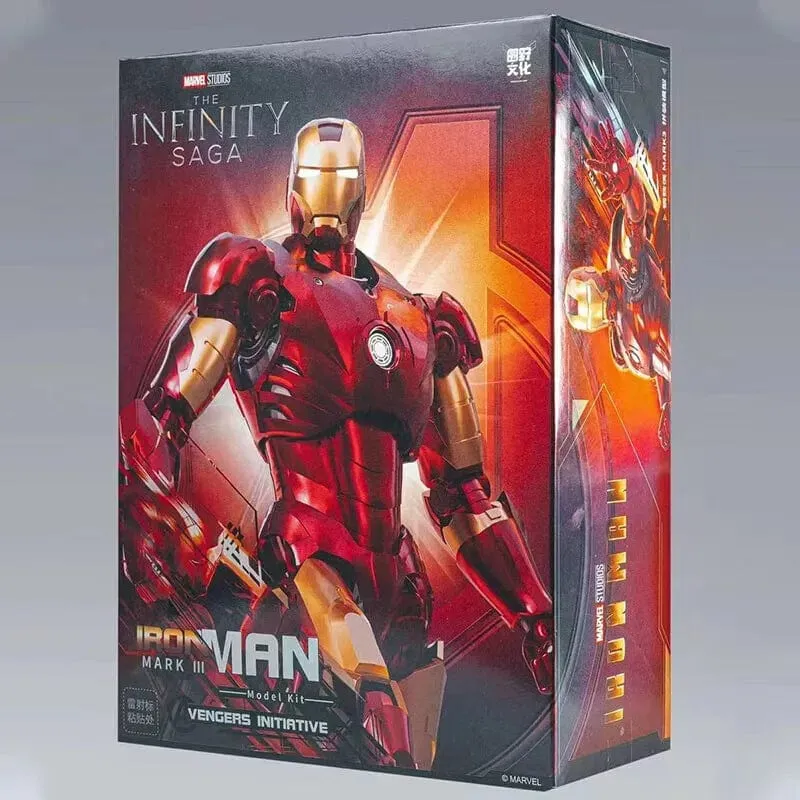 Fondjoy Original Iron Man 1/12 MK1 MK2 MK3 MK4 MK5 MK6 MK7 Zusammengebaute Marvel-Legenden Tony Stark Actionfigur Sammeln Spielzeug Geschenk
