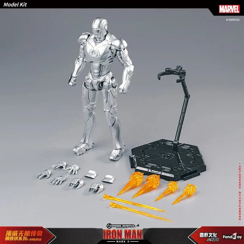 Fondjoy Original Iron Man 1/12 MK1 MK2 MK3 MK4 MK5 MK6 MK7 Zusammengebaute Marvel-Legenden Tony Stark Actionfigur Sammeln Spielzeug Geschenk