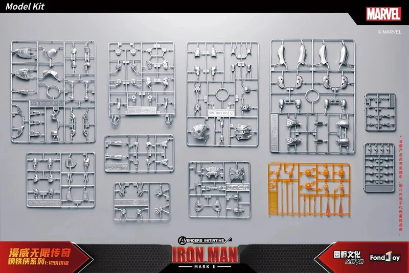 Fondjoy Original Iron Man 1/12 MK1 MK2 MK3 MK4 MK5 MK6 MK7 Zusammengebaute Marvel-Legenden Tony Stark Actionfigur Sammeln Spielzeug Geschenk