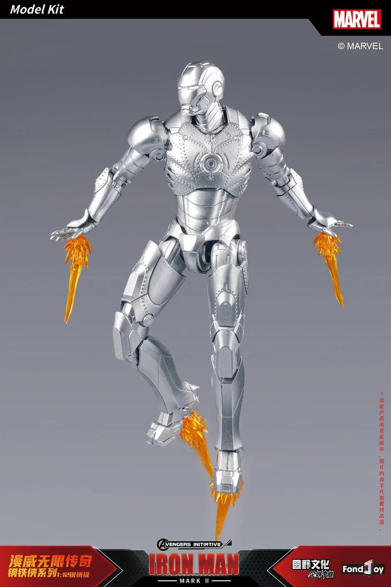 Fondjoy Original Iron Man 1/12 MK1 MK2 MK3 MK4 MK5 MK6 MK7 Zusammengebaute Marvel-Legenden Tony Stark Actionfigur Sammeln Spielzeug Geschenk
