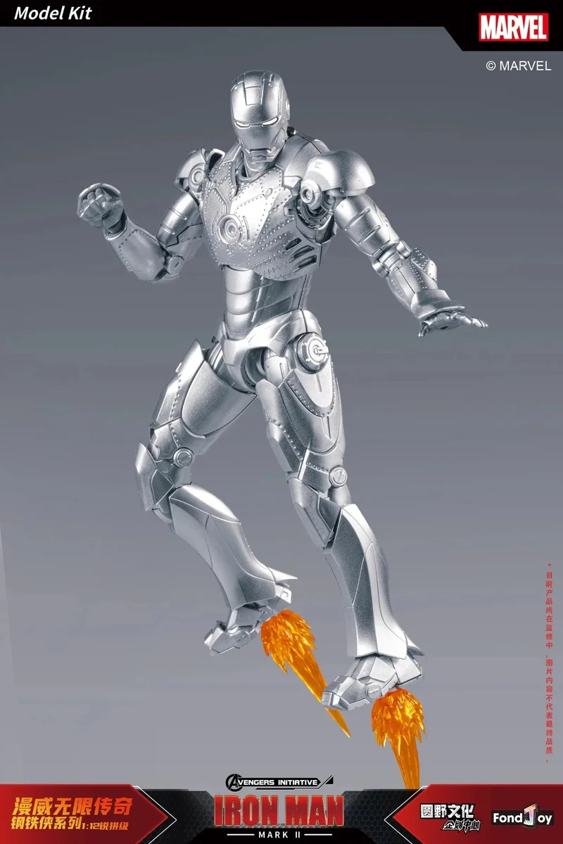 Fondjoy Original Iron Man 1/12 MK1 MK2 MK3 MK4 MK5 MK6 MK7 Zusammengebaute Marvel-Legenden Tony Stark Actionfigur Sammeln Spielzeug Geschenk